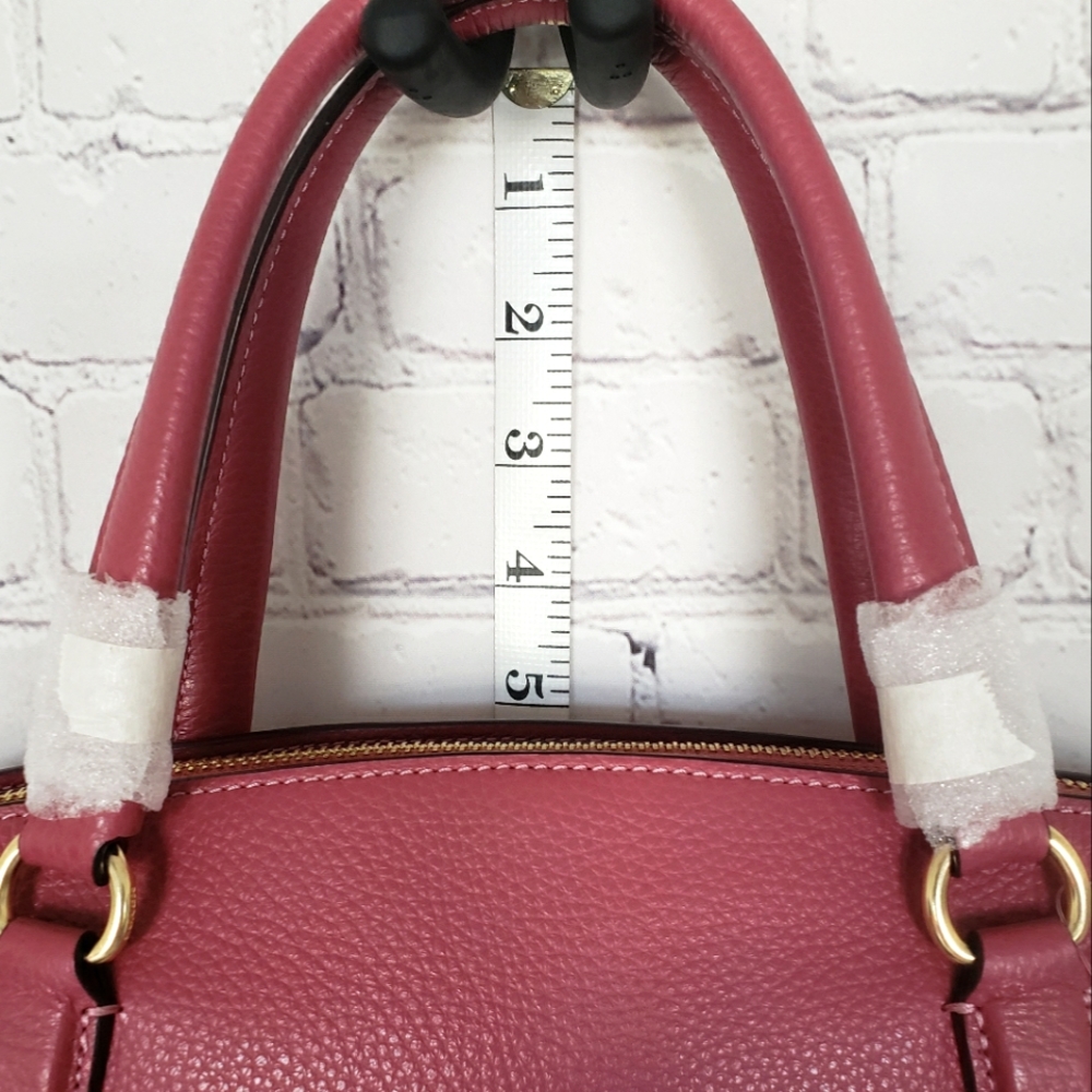 COACH Remi Dusty Rose Genuine Pebbled Leather Satchel—NWT - Picture 13 of 14